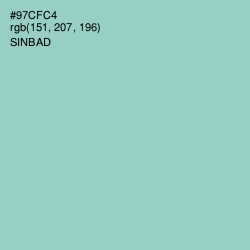 #97CFC4 - Sinbad Color Image