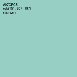 #97CFC5 - Sinbad Color Image