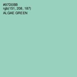 #97D0BB - Algae Green Color Image