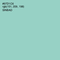#97D1C6 - Sinbad Color Image