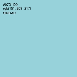 #97D1D9 - Sinbad Color Image