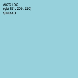 #97D1DC - Sinbad Color Image