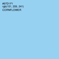 #97D1F1 - Cornflower Color Image