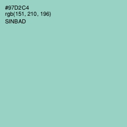 #97D2C4 - Sinbad Color Image