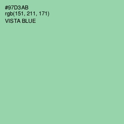 #97D3AB - Vista Blue Color Image