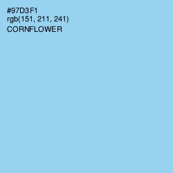 #97D3F1 - Cornflower Color Image