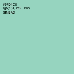 #97D4C0 - Sinbad Color Image