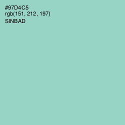 #97D4C5 - Sinbad Color Image