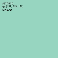 #97D5C0 - Sinbad Color Image