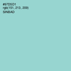 #97D5D1 - Sinbad Color Image