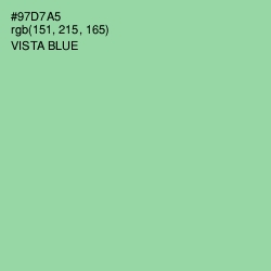 #97D7A5 - Vista Blue Color Image
