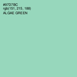#97D7BC - Algae Green Color Image