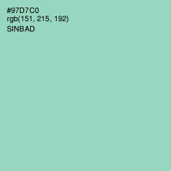 #97D7C0 - Sinbad Color Image