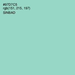 #97D7C5 - Sinbad Color Image