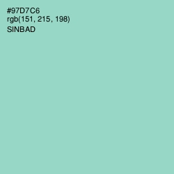 #97D7C6 - Sinbad Color Image