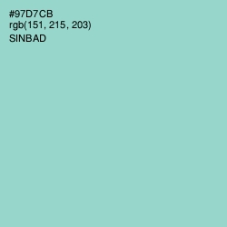 #97D7CB - Sinbad Color Image