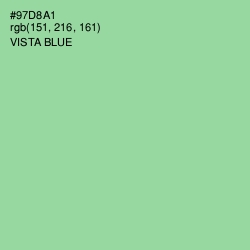 #97D8A1 - Vista Blue Color Image