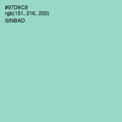 #97D8C8 - Sinbad Color Image