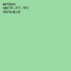 #97D9A1 - Vista Blue Color Image