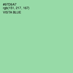 #97D9A7 - Vista Blue Color Image