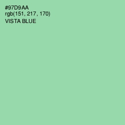 #97D9AA - Vista Blue Color Image