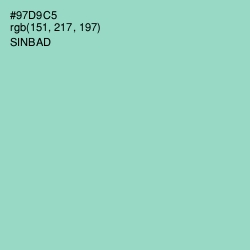 #97D9C5 - Sinbad Color Image