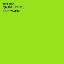 #97E01A - Inch Worm Color Image