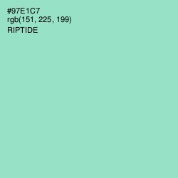 #97E1C7 - Riptide Color Image
