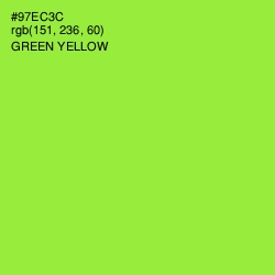 #97EC3C - Green Yellow Color Image