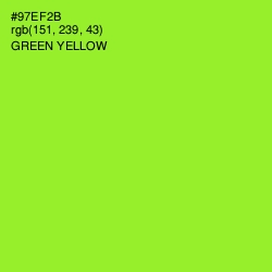 #97EF2B - Green Yellow Color Image