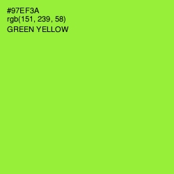 #97EF3A - Green Yellow Color Image