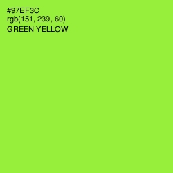 #97EF3C - Green Yellow Color Image