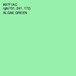 #97F1AC - Algae Green Color Image