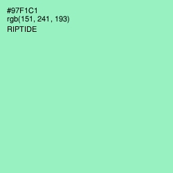 #97F1C1 - Riptide Color Image