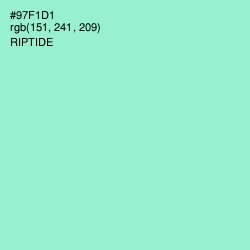 #97F1D1 - Riptide Color Image