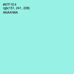 #97F1E4 - Anakiwa Color Image