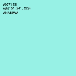 #97F1E5 - Anakiwa Color Image