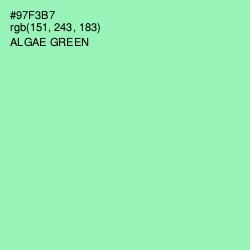 #97F3B7 - Algae Green Color Image