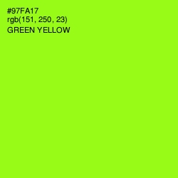 #97FA17 - Green Yellow Color Image