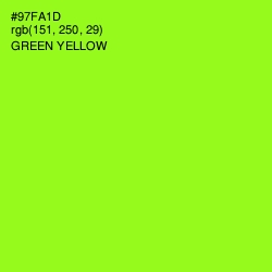 #97FA1D - Green Yellow Color Image