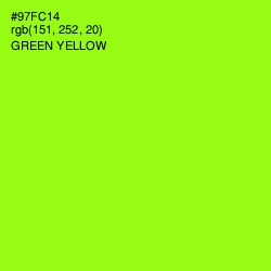 #97FC14 - Green Yellow Color Image