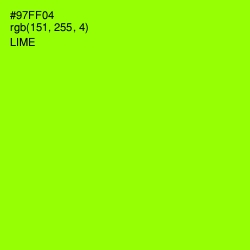 #97FF04 - Lime Color Image