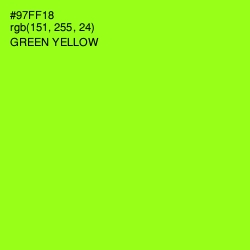#97FF18 - Green Yellow Color Image