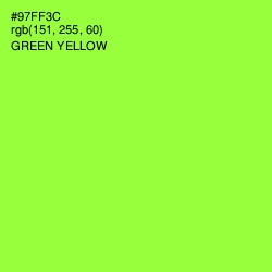 #97FF3C - Green Yellow Color Image