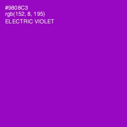 #9808C3 - Electric Violet Color Image