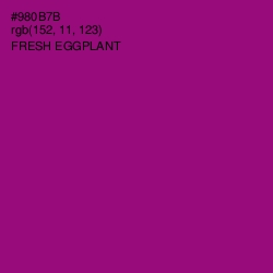 #980B7B - Fresh Eggplant Color Image