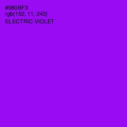 #980BF3 - Electric Violet Color Image