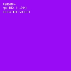 #980BF4 - Electric Violet Color Image