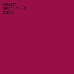 #980E47 - Disco Color Image