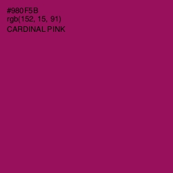 #980F5B - Cardinal Pink Color Image